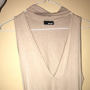 Beige body suit